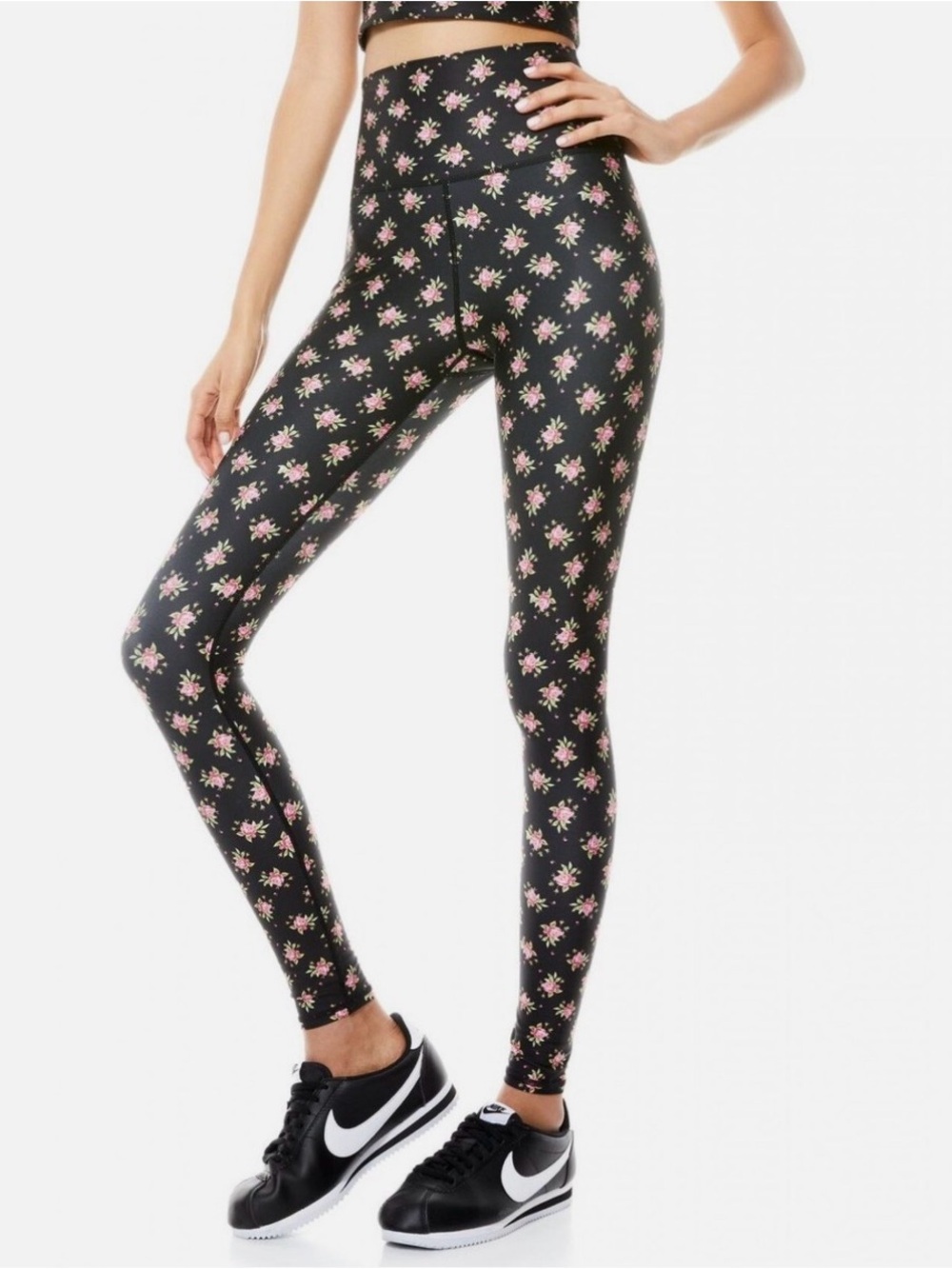 Like New Alice + Olivia Aaron High-Waist Heirloom Ditsy Floral Leggings Medium
